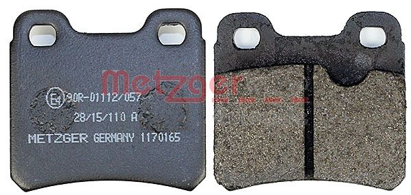 METZGER 1170165 Bremsbelagsatz, Scheibenbremse